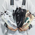 Men's Shoes Popcorn Soft Sole Comfortable High Top Flat Small White